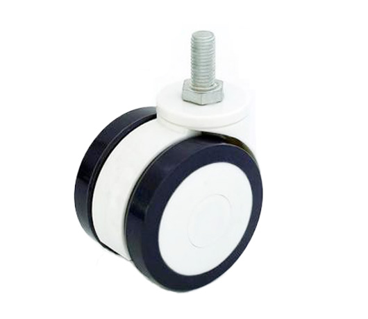 1233-82G FULL PLASTIC DOUBLE PLATE CASTERS