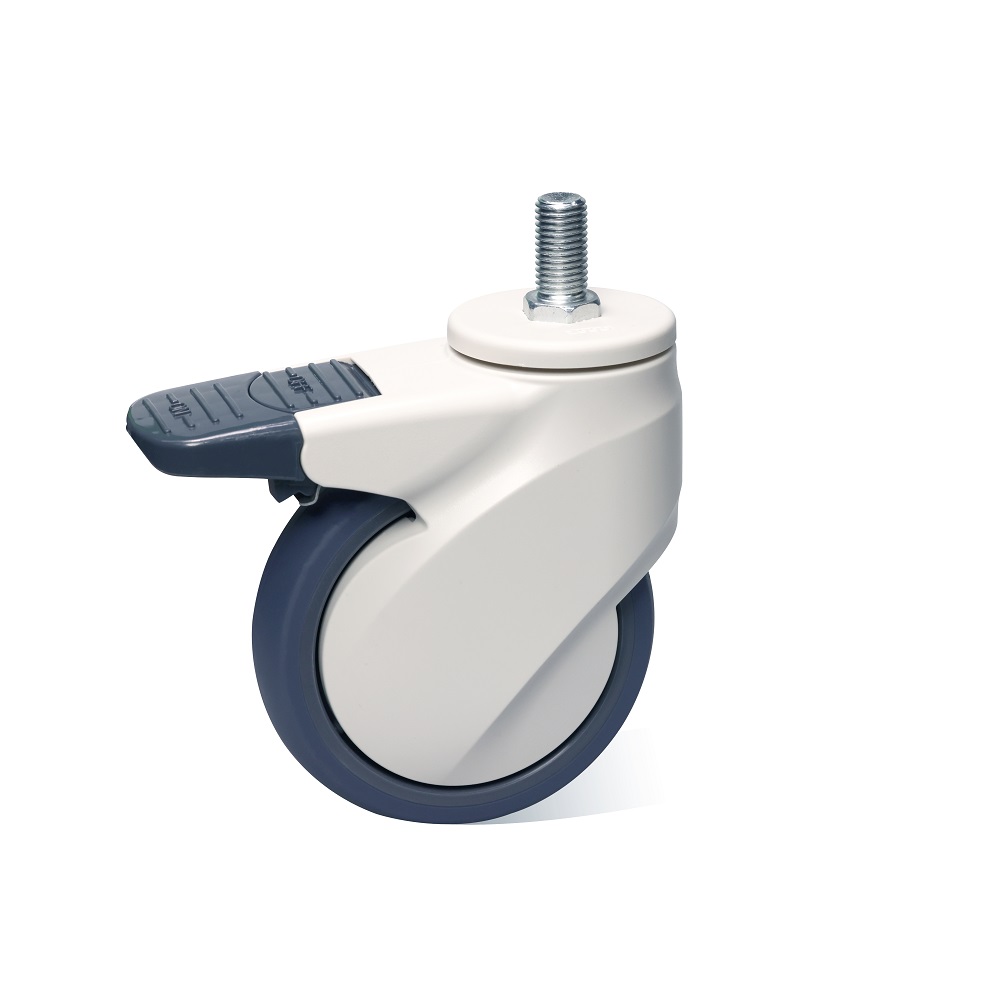 ZOGO 83series 4" 5" Threaded Stem ABS Covered Medical Caster Wheel