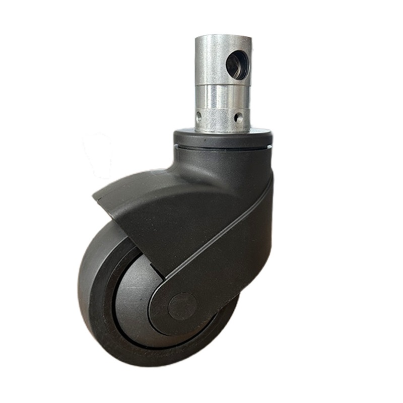 ZOGO 66SERIES 4" Full plastic Black Central Brake Lock Caster Wheel
