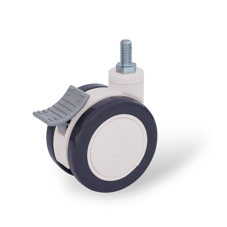 ZOGO 12series 4" 100mm Twin Wheel Caster with Brake