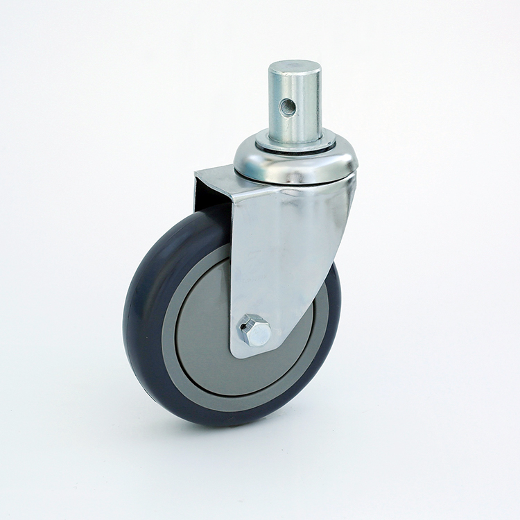ZOGO 87series 5" 6" Stem Rod Heavy Duty Swivel Caster Wheel