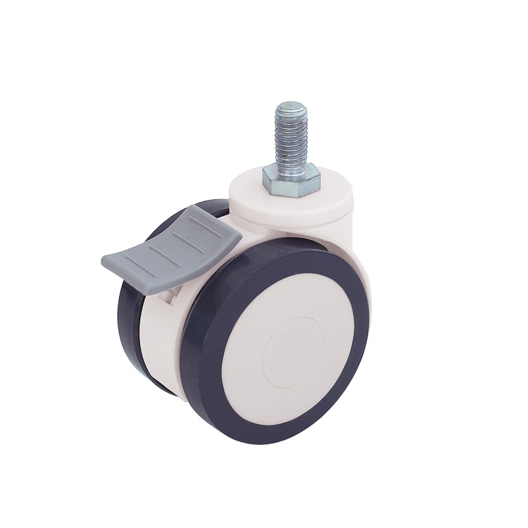 ZOGO 12series Twin Wheel Castor 3" 75mm Brake Medical Caster
